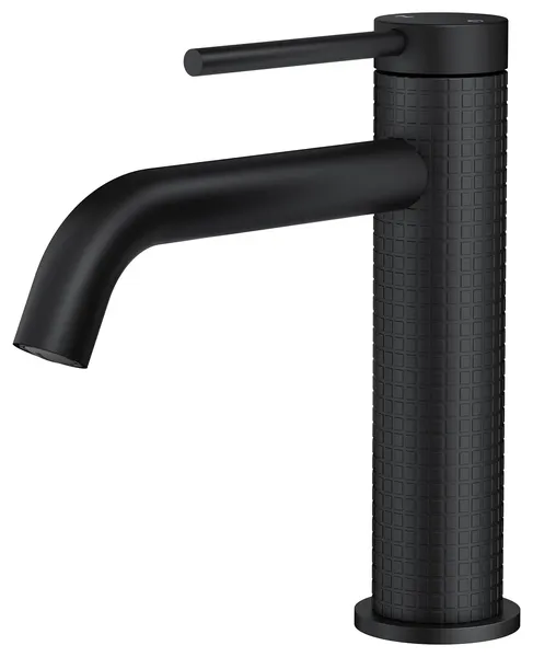 Single Handle Brass Bath Faucet, Supply line, Matte Black