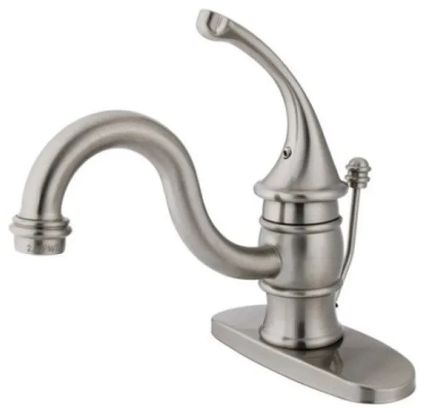 Single Handle Mono Deck Faucet with Retail Pop-up & Optional Deck Plate KB3408GL