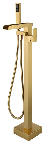 Single Handle Shower Faucet Freestanding Bathtub Faucet, Brushed Gold