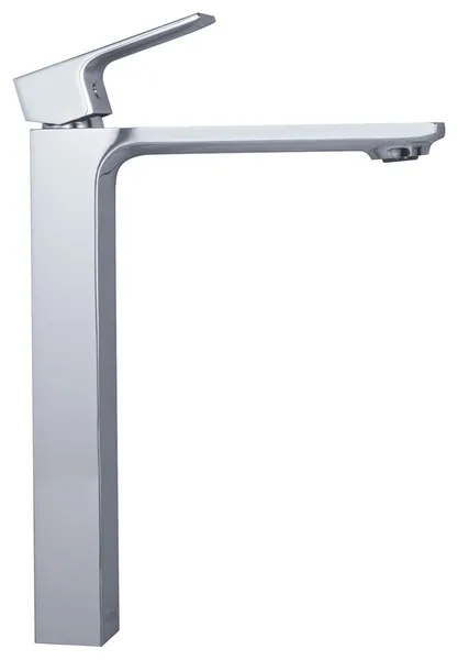 Single Handle Vessel Sink Bathroom Faucet With Pop Up Drain Assembly, Chrome