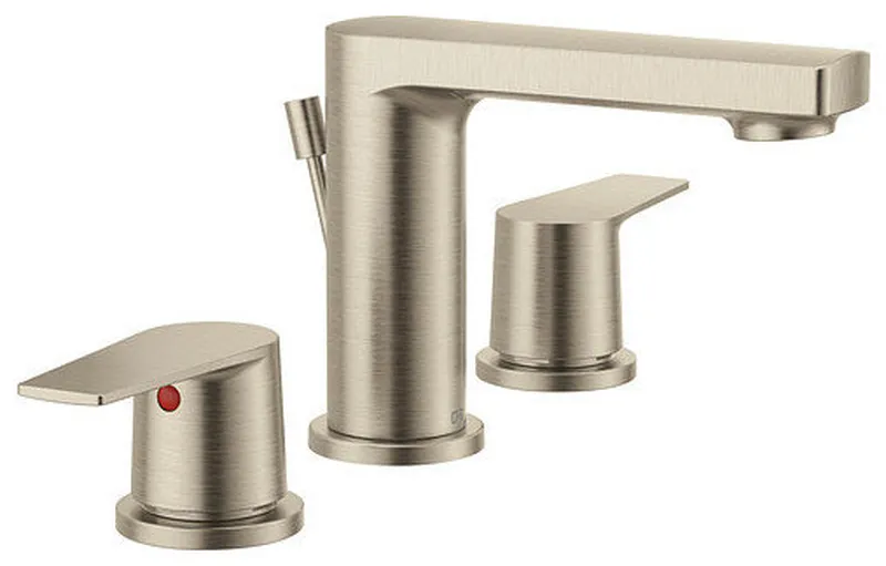 Slate Brushed Nickel Two-Handle High Arc Bathroom Faucet