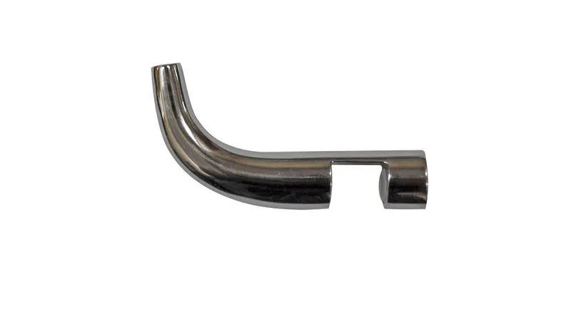 Slide on Adjustable Shower Door Robe/Towel Hook, Polish Chrome