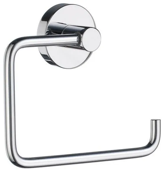 Smedbo Home 4 1/2  Wall Mount Euro Toilet Roll Paper Holder, HK341