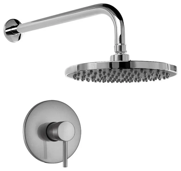 Soriano Wall Mounted Chrome Shower Set