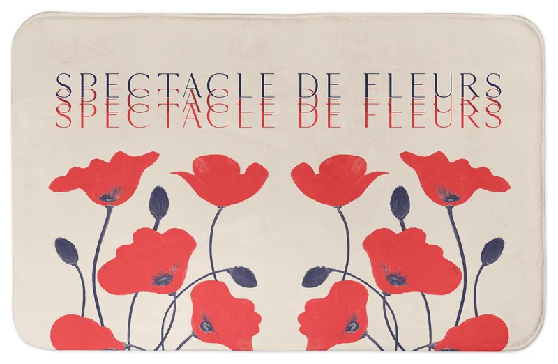 Spectacle De Fleurs 34x21 Bath Mat