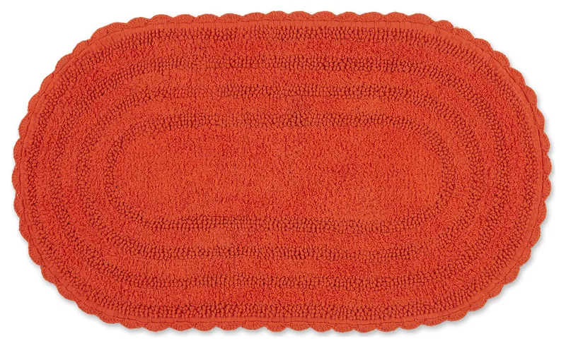Spice Large Oval Crochet Bath Mat