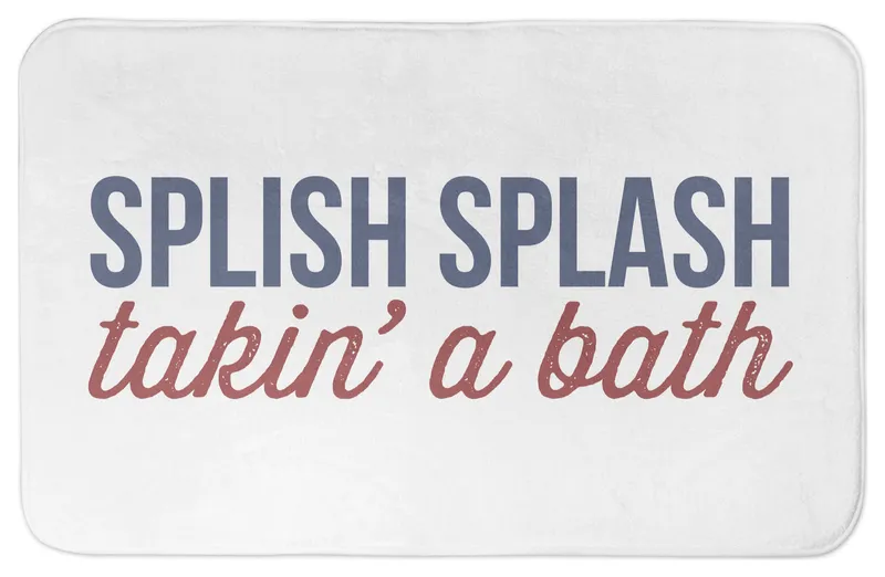 Splish Splash Takin' A Bath 34x21 Bath Mat