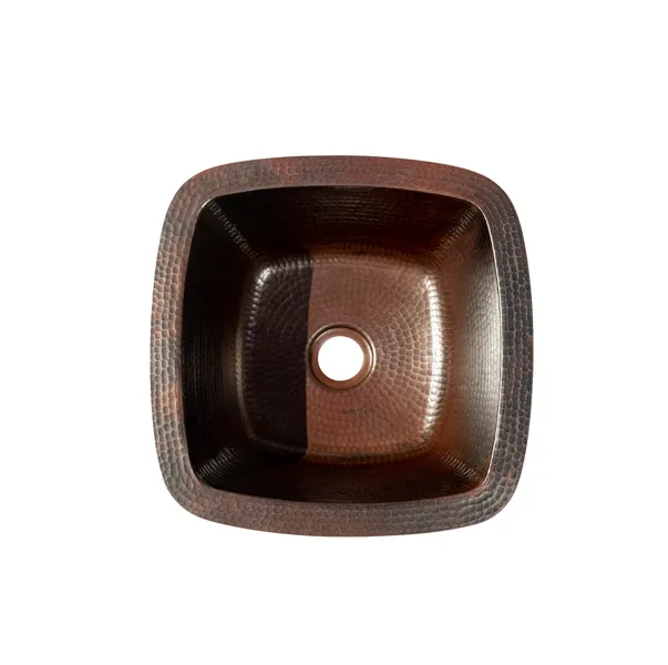 Square 12" Handmade Copper Sink