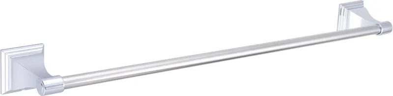 Square Base Design Bath Accessory 24" Towel Bar, Chrome
