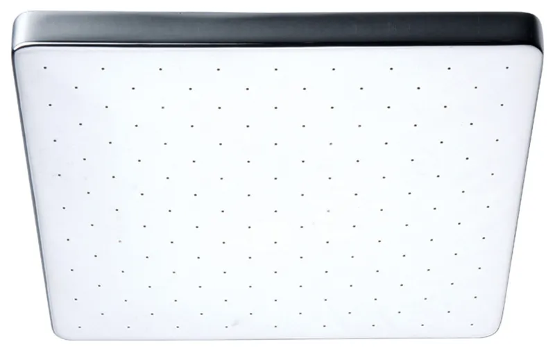 Square Rainfall Showerhead, Smooth Face, Easy to Clean Spray Holes