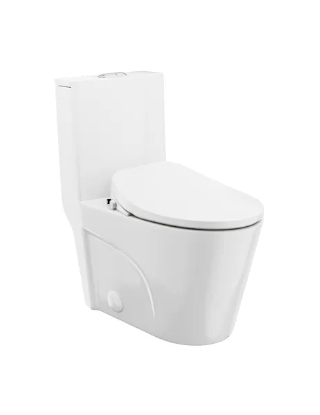 St. Tropez One-Piece Elongated Vortex Toilet 1.1/1.6 gpf with Smart Seat Bidet