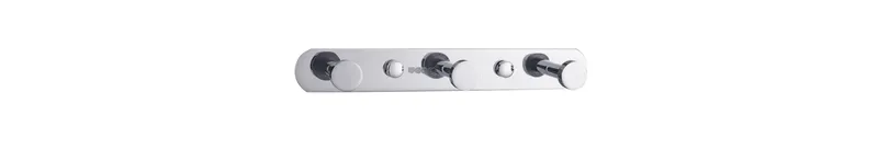 Stainless Steel 3-Prong Robe Hook, 8"