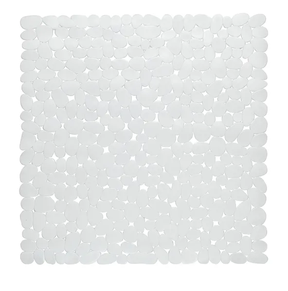 Stall Size"Pebbles" Vinyl Bath Mat in white