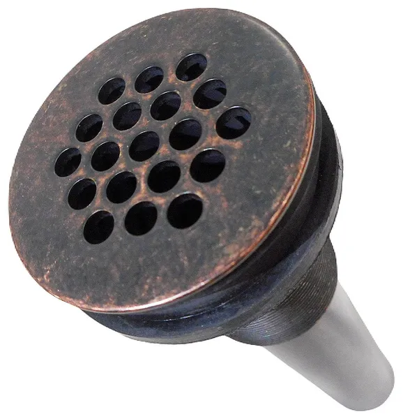 Standard 1.5" Copper Bathroom Sink Drain -19- Hole Grid in Oil Rubbed Bronze