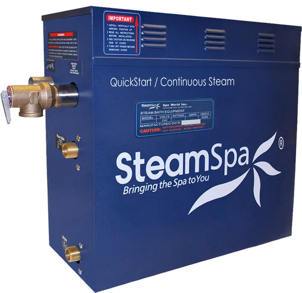 Steamspa 10.5 Kw Quickstart Steam Bath Generator, With Drain