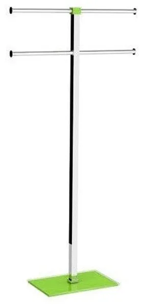 Steel and Resin Green Towel Rack