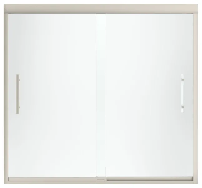 Sterling 542808-59 Finesse 55-1/2" x 59-5/8" Frameless Sliding - Silver