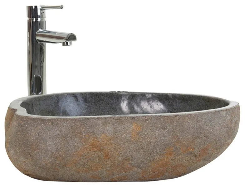 Stone Organic Bathroom Sink, Vical Home Taurus