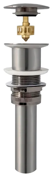 STYLISH Brushed Nickel Pop-Up Bathroom Sink Drain without Overflow