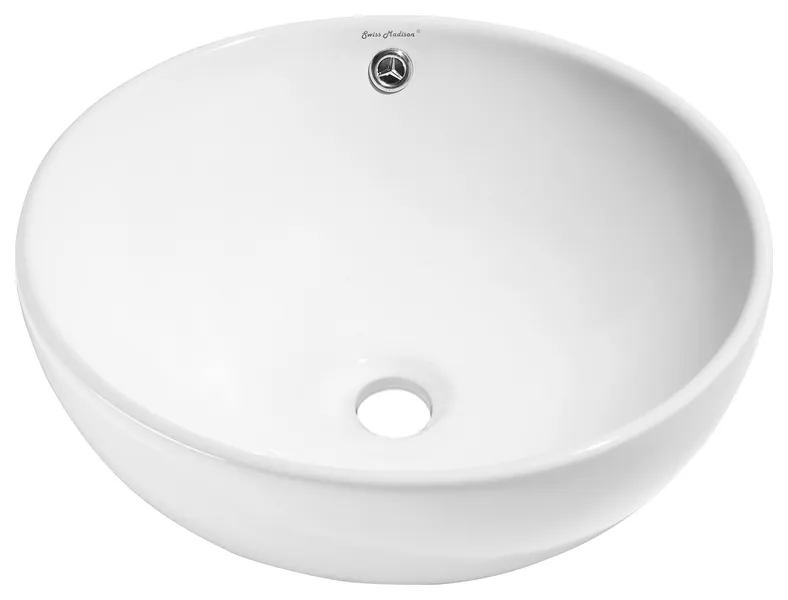 Sublime Round Vessel Sink, Glossy White
