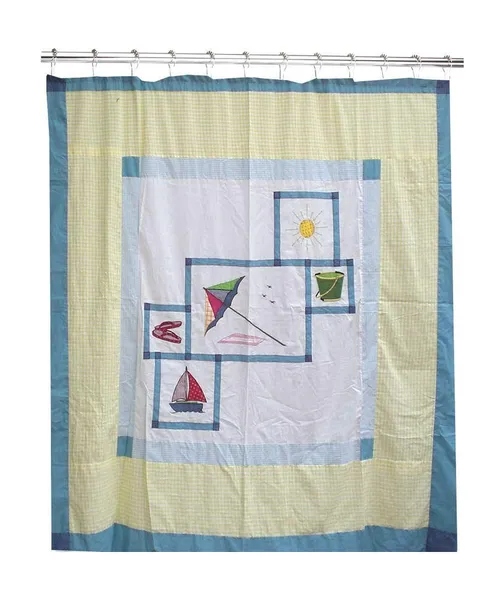 Summer Fun Cz Curtain Shower  72"X72"