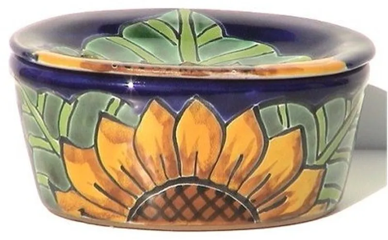 Sunflower Talavera Soap Dish