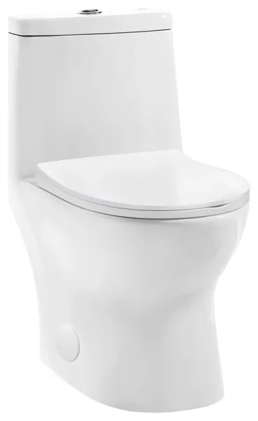 Swiss Madison Ivy One-Piece Toilet, 10" Rough-in 1.1/1.6 gpf