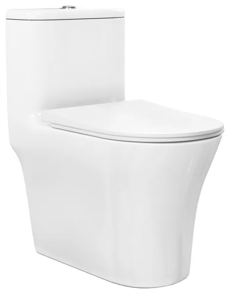 Swiss Madison SM-1T300 Cascade 1.6 GPF Dual Flush One Piece Round - White