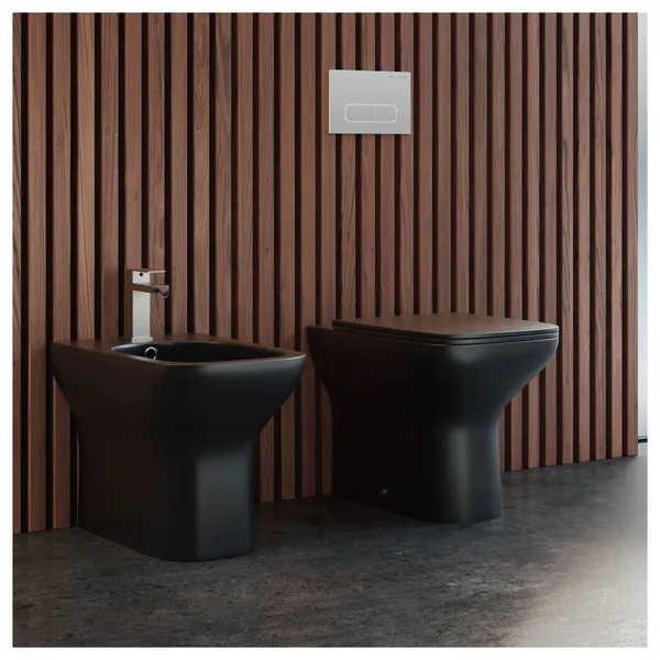 Swiss Madison SM-BD228 Carre Floor Mounted Bidet - Matte Black