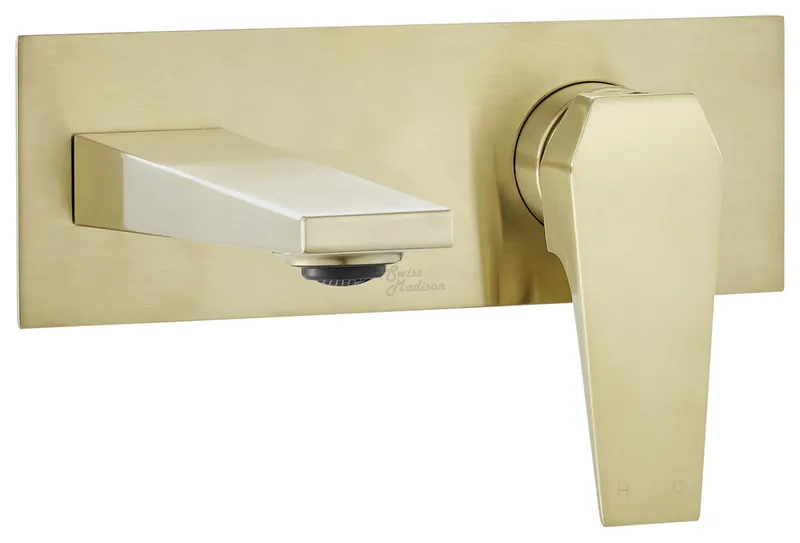 Swiss Madison SM-BF42 Voltaire 1.2 GPM Wall Mounted 1 Hole - Brushed Gold