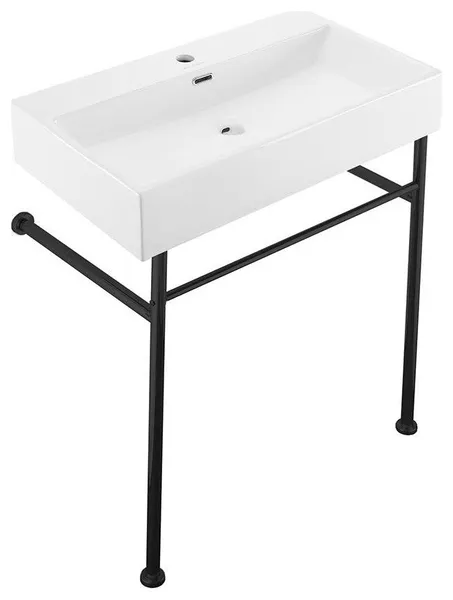 Swiss Madison SM-CS772 Claire 30" Rectangular Ceramic Console - Matte Black