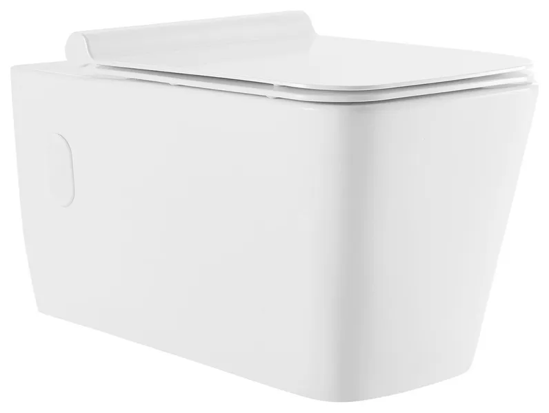 Swiss Madison SM-WT442 Concorde Wall Mounted Square Toilet Bowl - White
