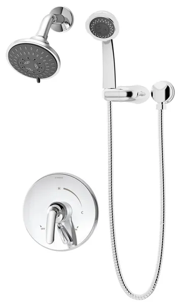 Symmons S550815TRM Elm Pressure Balanced Shower System - Polished Chrome