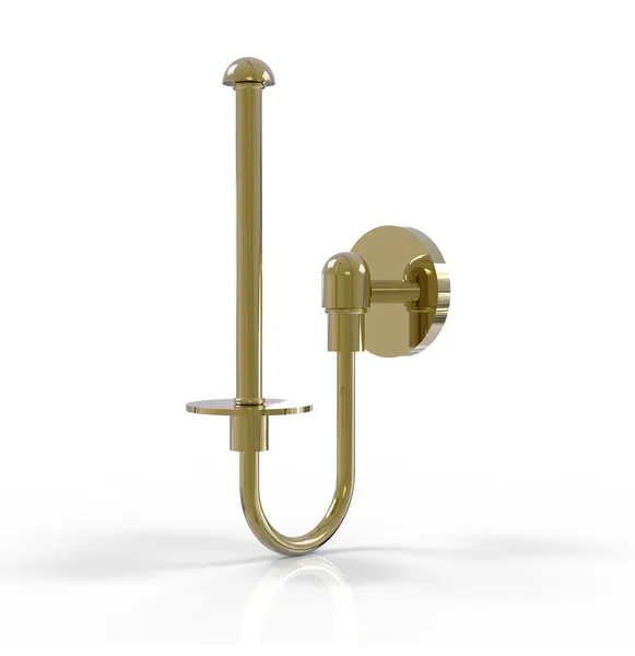 Tango Upright Toilet Tissue Holder, Unlacquered Brass
