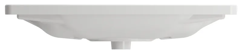 Taormina Wall-Mounted Sink Basin Fireclay 33.75 in 1-Hole with Overflow in White