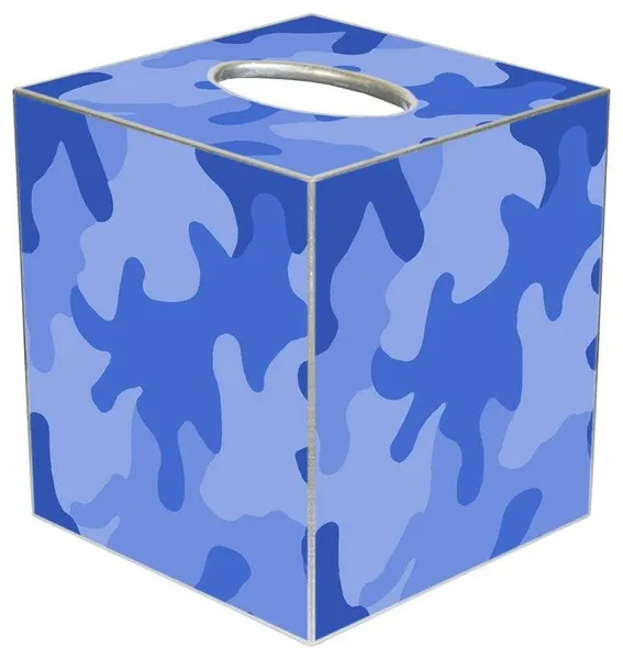 TB1144 - Blue Camouflage Tissue Box Cover