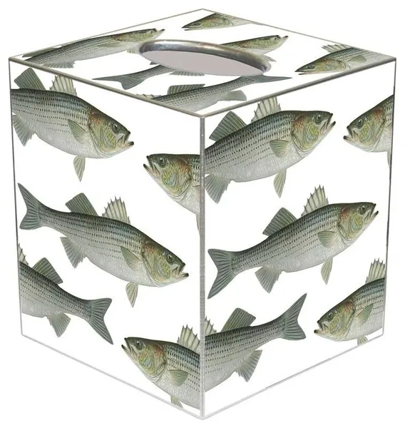 TB1519-Striped Bass Tissue Box Cover