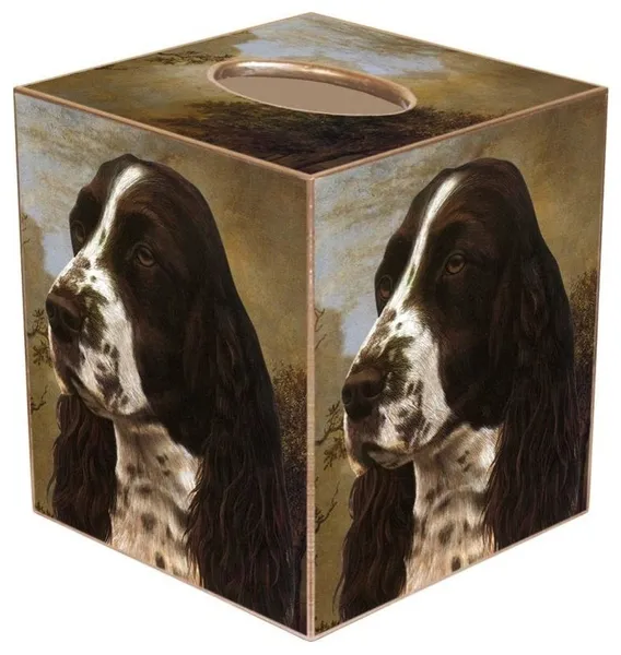 TB161-Springer Spaniel Tissue Box Cover