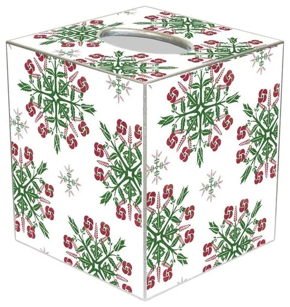 TB1710 - Christmas Snowflake Tissue Box Cover