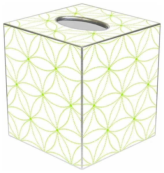 TB1753 - Daisy Dot Lime Tissue Box Cover