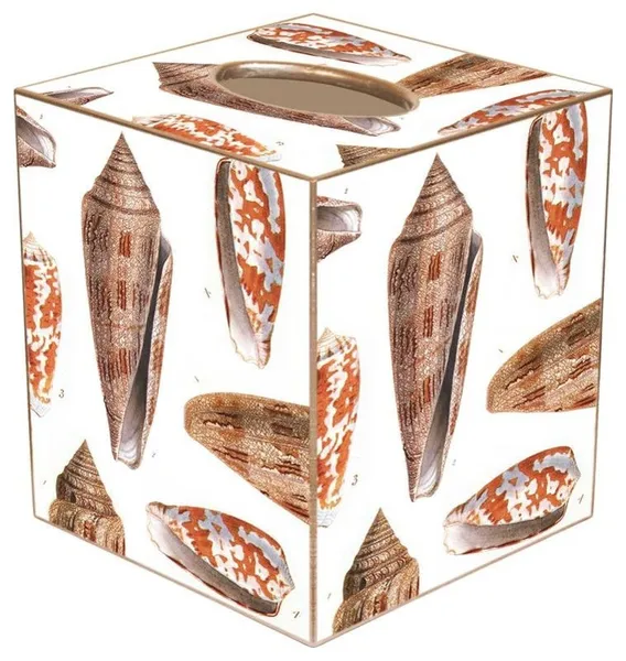 TB1848-Island Shells Tissue Box Cover
