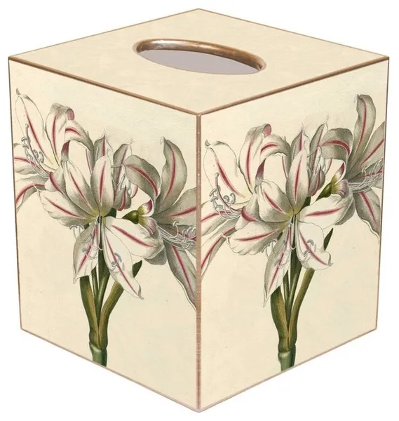 TB2652 - Antique Lilies Tissue box Cover