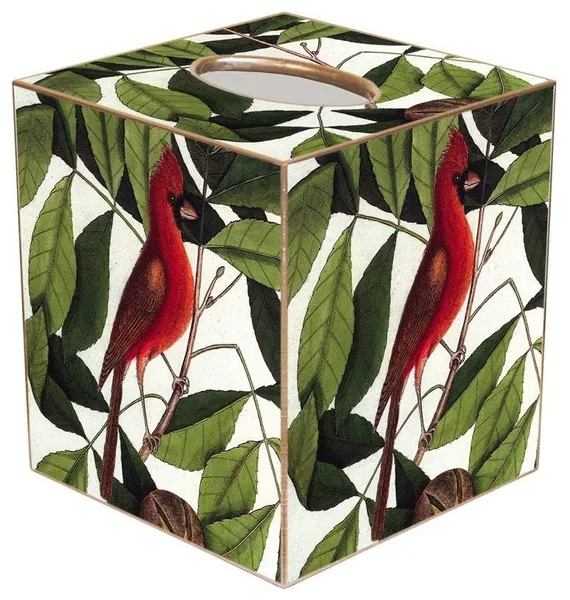 TB2705-Cardinal Script Tissue Box Cover