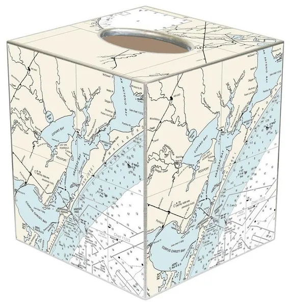 TB2897-Rockport Texas Tissue Box Cover