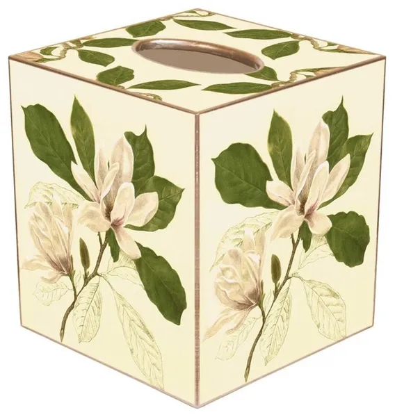 TB367-Magnolias Tissue Box Cover