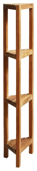 Teak Corner Shelf Fiji 50" (128cm) 4 tiers