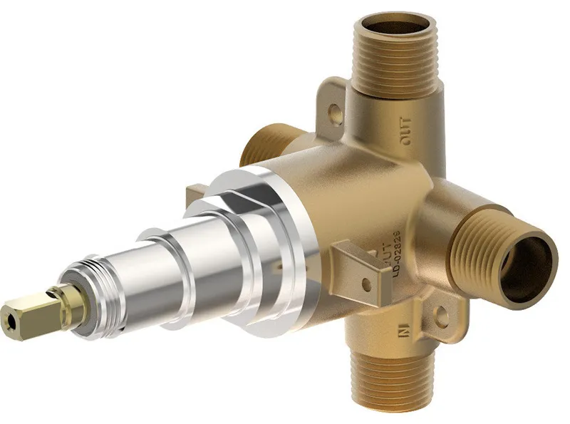 Temptrol Brass Triple Outlet Diverter Valve