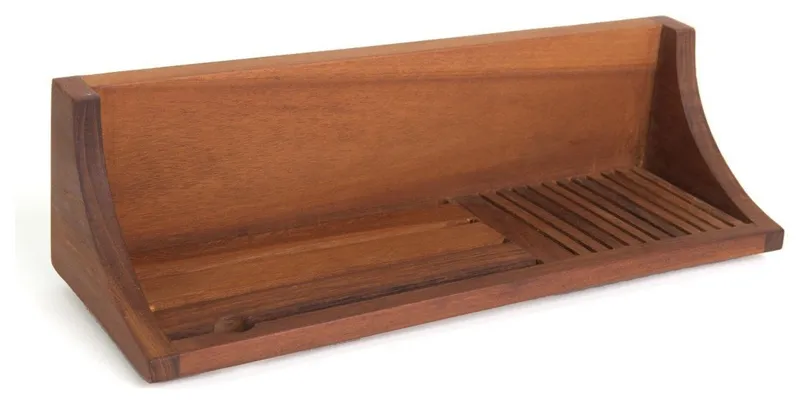 The Original Moa™ Straight Teak Shower Shelf
