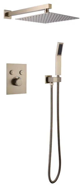 Thermostatic Complete Shower System With Rough-In Valve