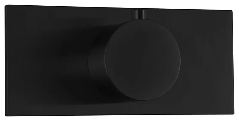Thermostatic Valve Trim Kit, RND and Letterbox, Matte Black
